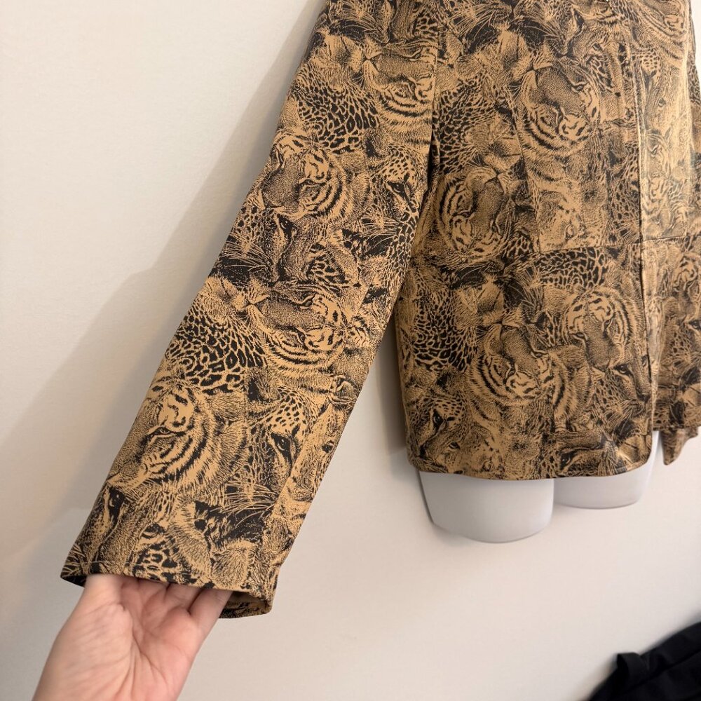 Vintage Lisa International Tiger Suede Jacket | Size M - Picture 10 of 13